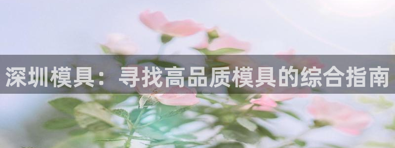 太阳集团app十佳平台是什么：深圳模具：寻找高品质模具的综合指南