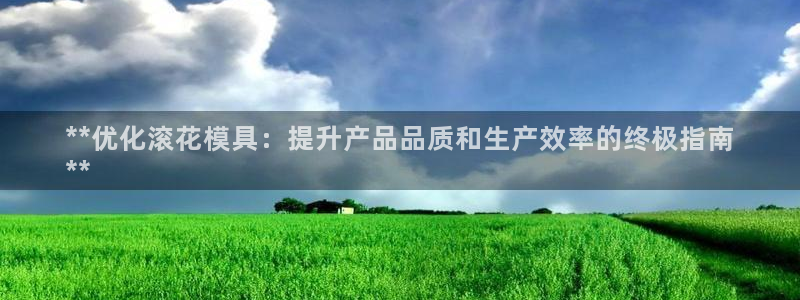 太阳成集团tyc9728：**优化滚花模具：提升产品品质和生产效率的终极指南
**