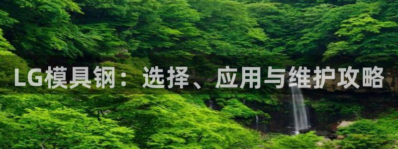 太阳集团城网址：LG模具钢：选择、应用与维护攻略